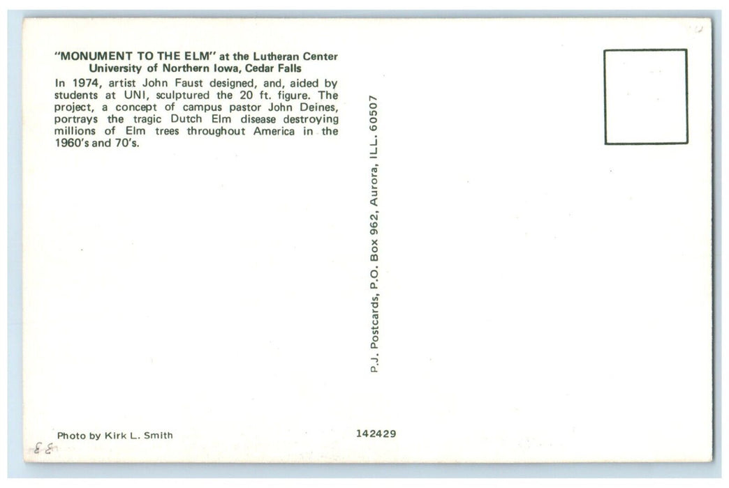 c1960 Monument Elm Lutheran Center University Cedar Falls Iowa Vintage Postcard
