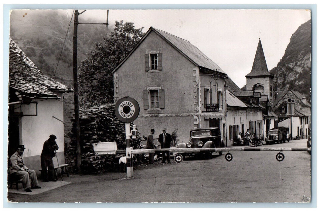 1954 Hotel De La Douane Nos Belles Pyrenees Spain RPPC Photo Postcard