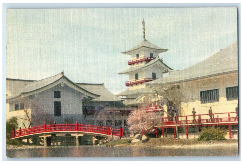 1939 Japan Pavilion Golden Gate International Exposition San Francisco Postcard