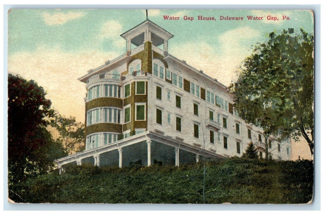 c1910 Water Gap House Delaware Exterior Building Water Gap Pennsylvania Postcard