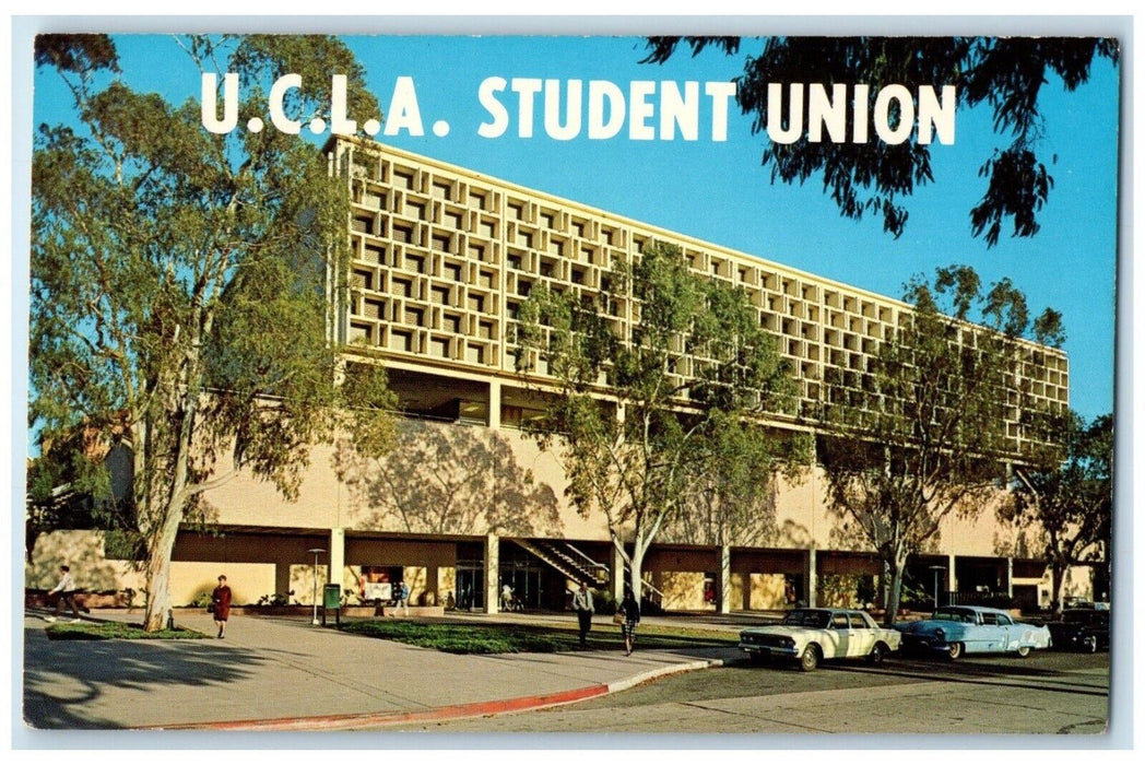 c1960 Student Union UCLA Exterior Facilities Los Angeles California CA Postcard