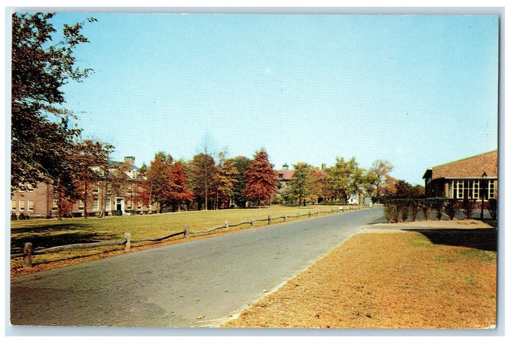 c1960 Campus Scene Fairleigh Dickinson College Rutherford New Jersey NJ Postcard