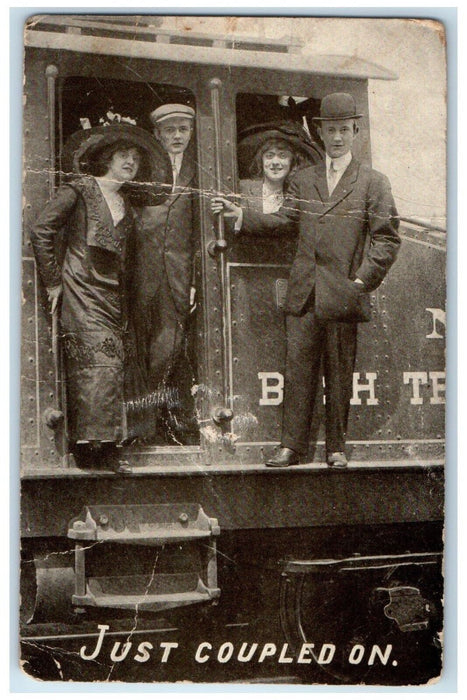 c1910's Railroad Train Engine Pittsburg Pennsylvania PA Posted Antique Postcard