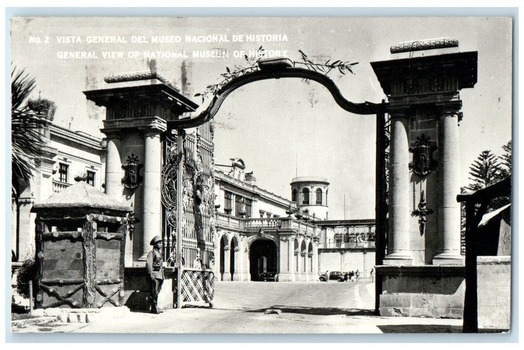 1946 General View of National Museum of History Mexico RPPC Photo Postcard