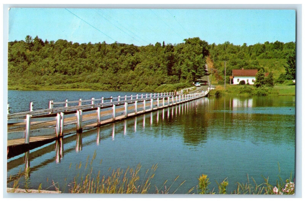 c1950's The Floating Bridge House Brookfield Vermont VT Vintage Postcard