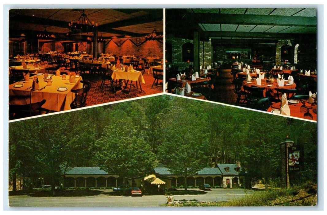 c1950's The Red Lion Restaurant Ridgefield Connecticut CT Vintage Postcard