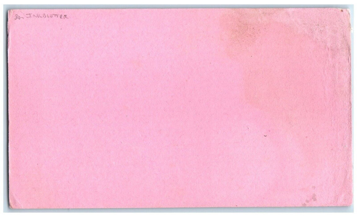 c1905 The Pure Food Baking Company Cedar Rapids Iowa IA Ink Blotter Postcard