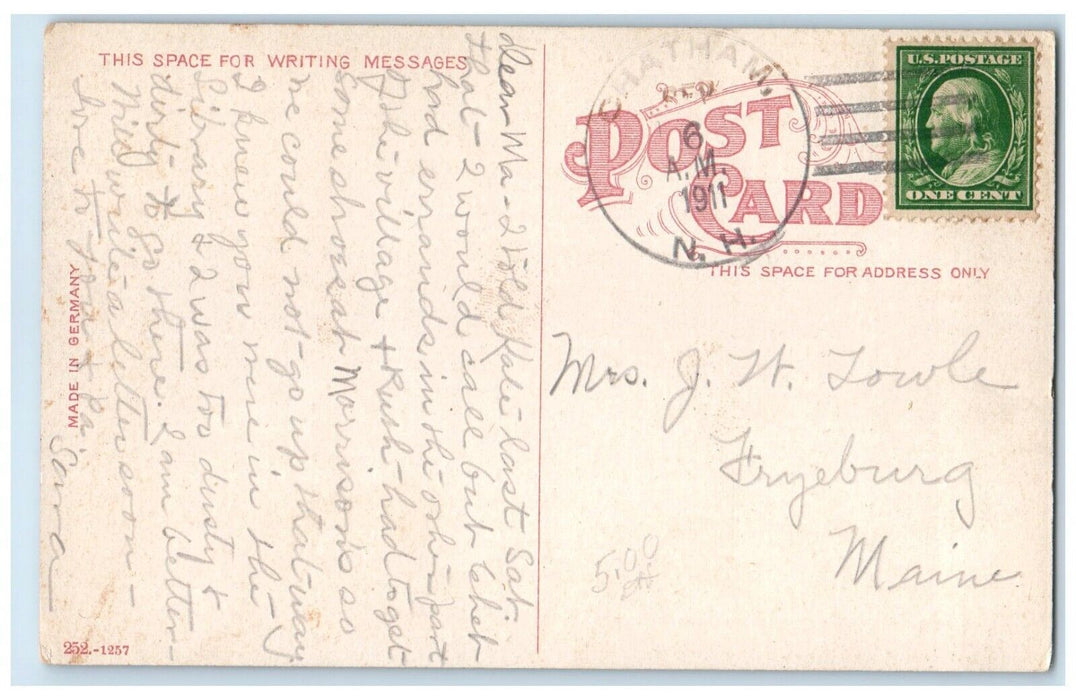 1911 City Hall Exterior Building Brockton Massachusetts Vintage Antique Postcard
