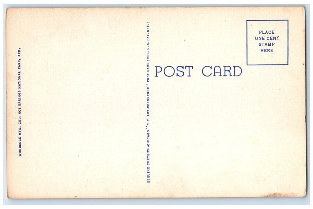 Central Park And Whittington Junction Hot Springs National Park AR Postcard