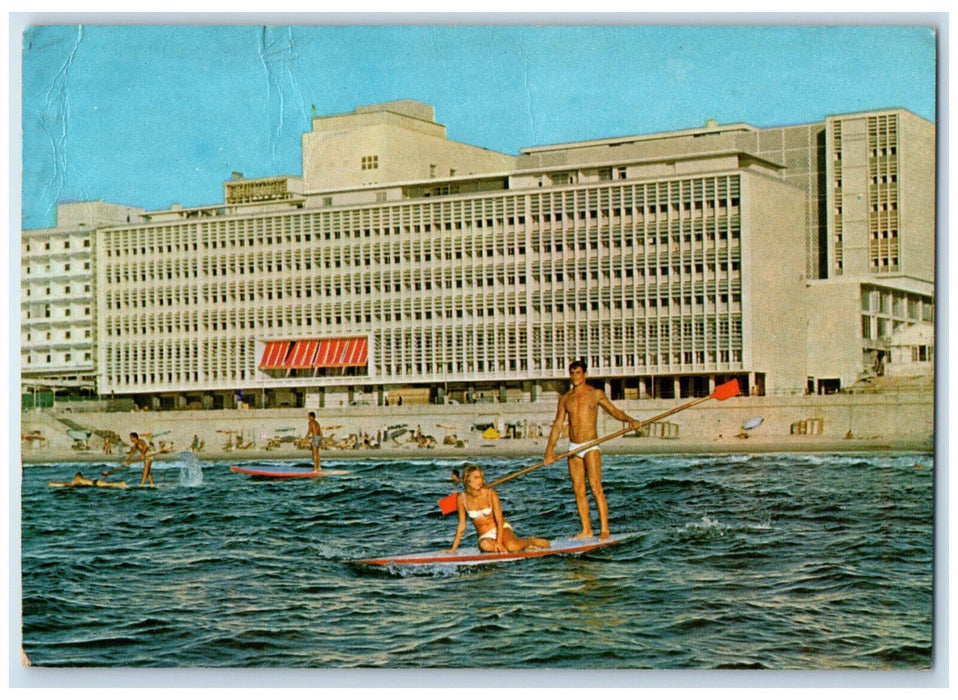 c1950's Israel's Dan Hotel Tel Aviv-Yafo Israel Vintage Posted Postcard