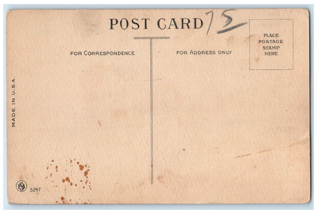 c1910's Little Sweetheart I'm Busily Engaged Unposted Antique Postcard