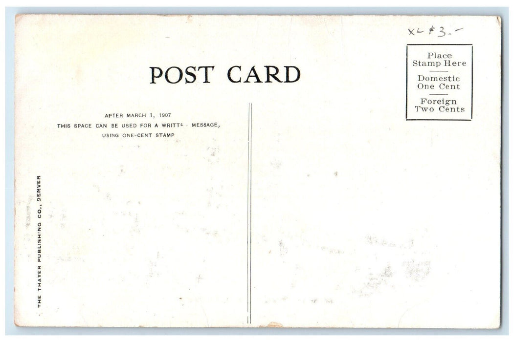 1907 Santa Fe Depot Train Station La Junta Colorado CO Unposted Antique Postcard