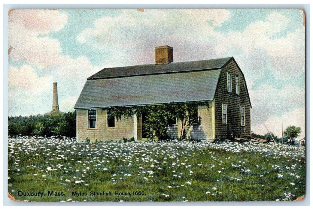 c1910 Myles Standish House Exterior Building Duxbury Massachusetts MA Postcard