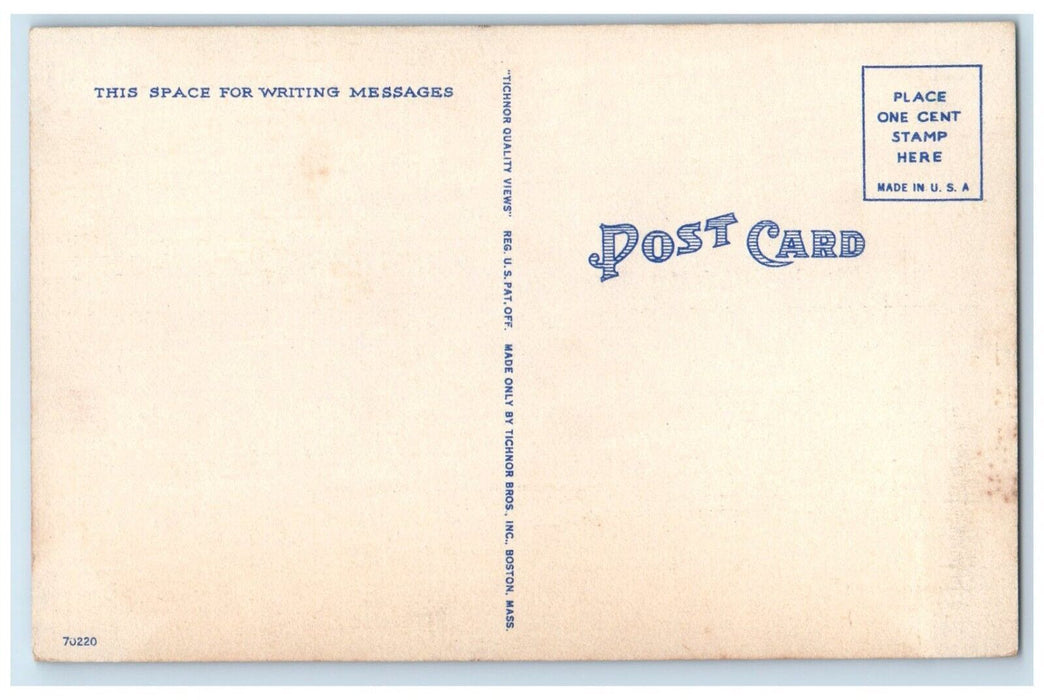 c1940 Wychmere Harbor Harwichport Sailboat Lake Cape Cod Massachusetts Postcard