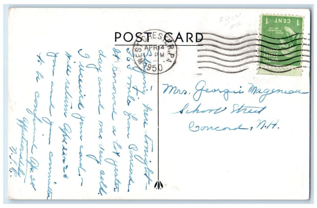 1950 Mountain House George Slotter Proprietor Doylestown Pennsylvania Postcard