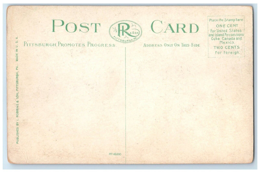 c1910 General View Downtown District Pittsburgh Pennsylvania PA Vintage Postcard