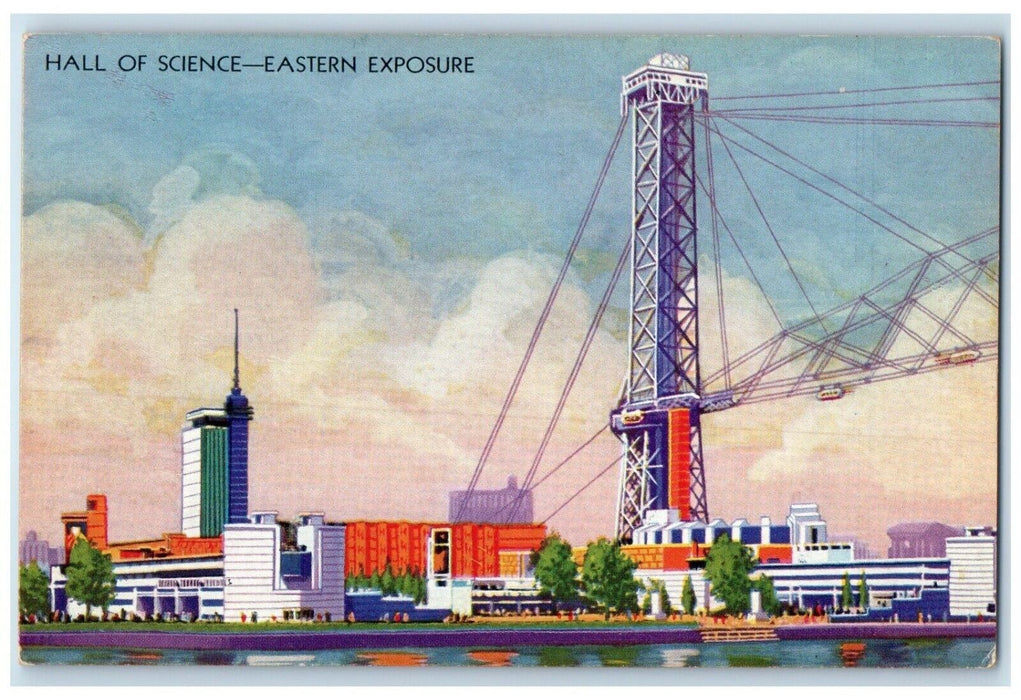 1933 Hall Of Science Eastern Exposure Century Of Progress Chicago IL Postcard