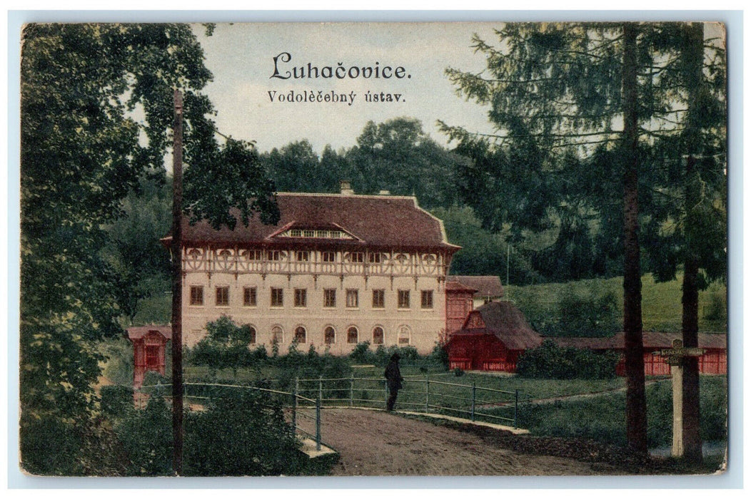 c1910 Luhacovice Vodolecebny Ustav Czech Republic Antique Unposted Postcard