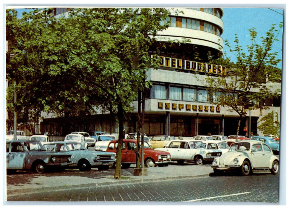 c1950's Eszpreszo Coffee Shop Hotel Budapest Hungary Vintage Unposted Postcard