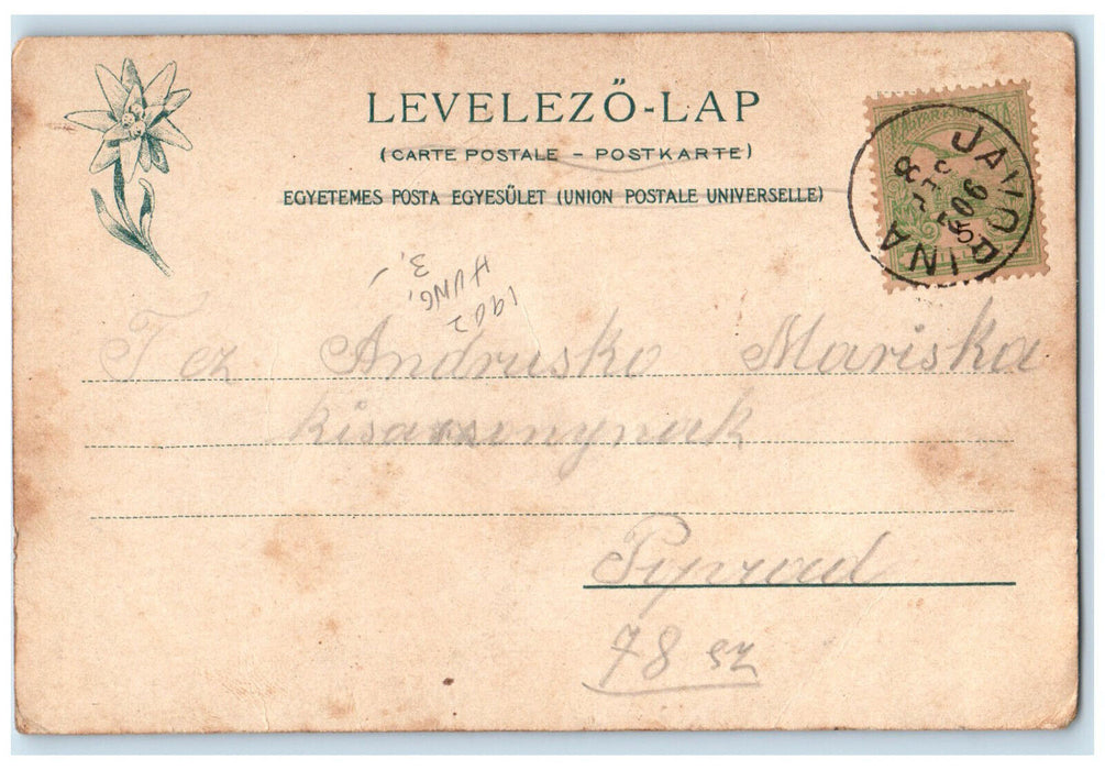 1902 The Klein-Kohlbacher Funf-Seen with Tery Refuge Tatra Slovakia Postcard