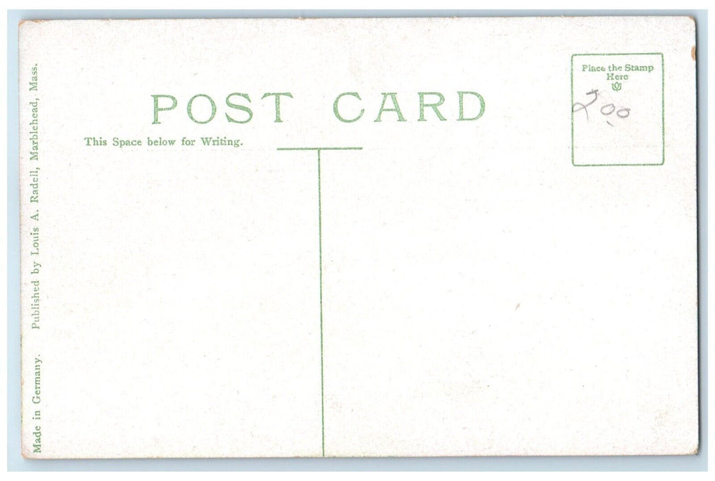 c1910 Scenic View Harbor Crocker Park Marblehead Massachusetts Vintage Postcard