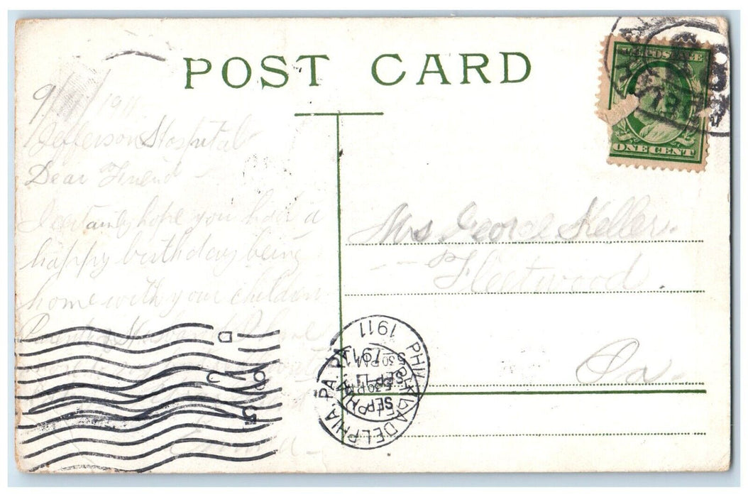 1911 Children's Play House Fairmont Park Philadelphia Pennsylvania PA Postcard