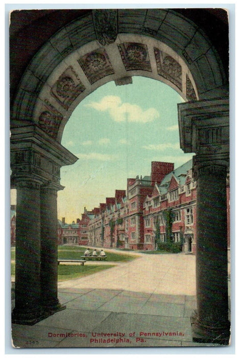 1911 Dormitories University Pennsylvania Philadelphia Pennsylvania PA Postcard