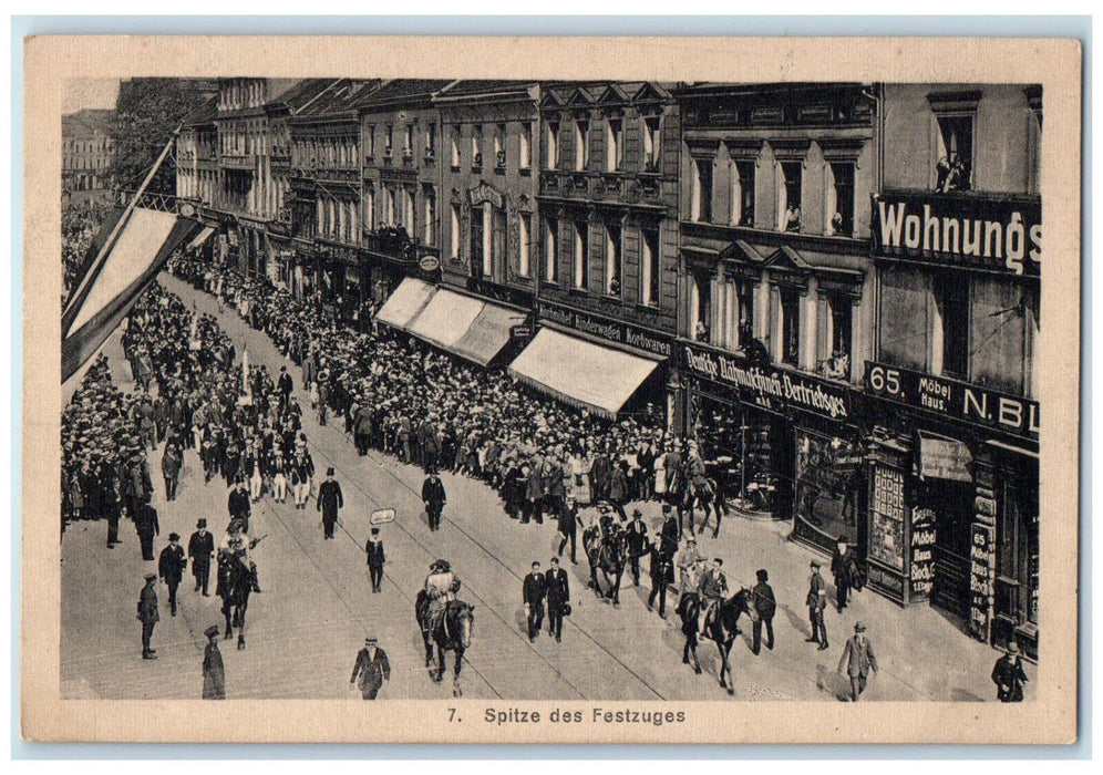 1921 Parade Showing Top Guest of YMCA Catholic Youth Germany Postcard