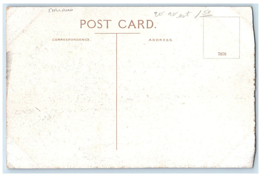 c1940's View of The Beach Westward Ho England Vintage Unposted Postcard