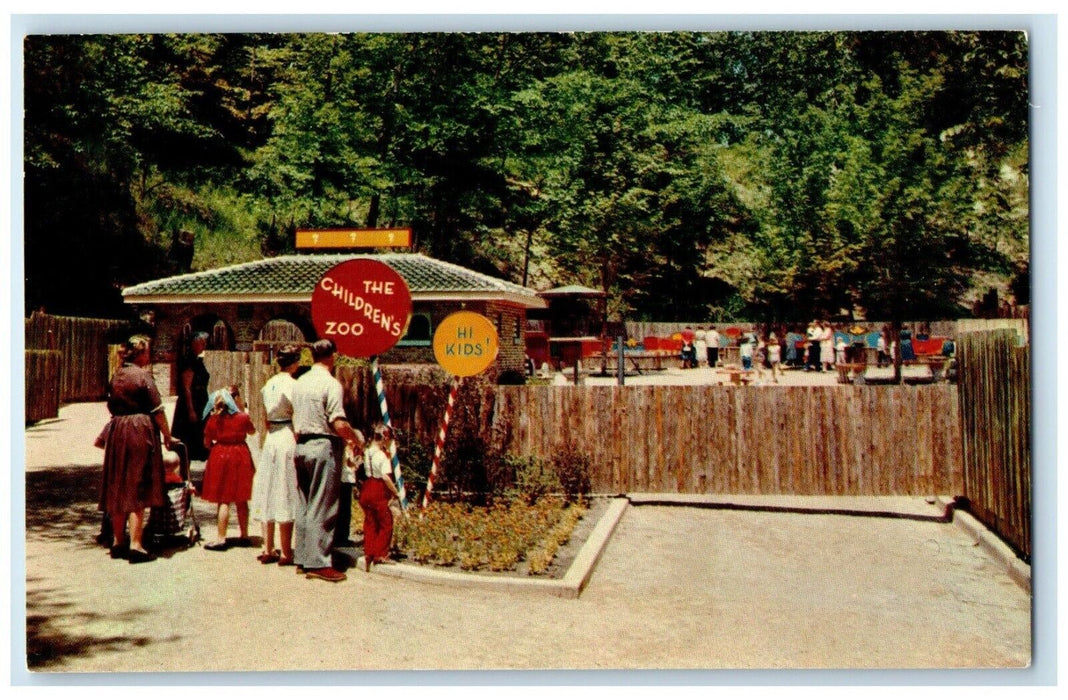 c1960 Pet Haven Children Zoo John Ball Park Grand Rapids Michigan MI Postcard