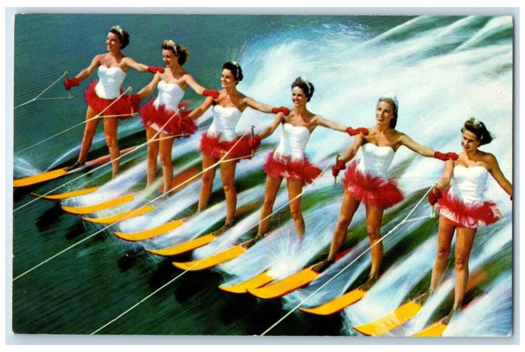 c1960 Beautiful Aquamaids America Tropical Cypress Gardens Florida FL Postcard