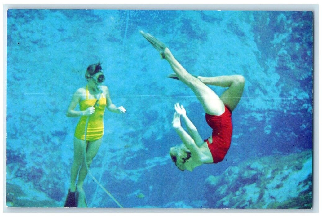 c1960 Weeki Wachee Spring Mermaids Water Theatre St. Petersburg Florida Postcard