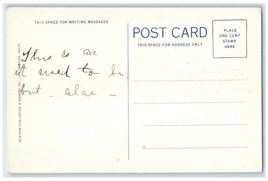 c1930 Mary Doug Home Pickfair Canoe Beverly Hills California CA Vintage Postcard