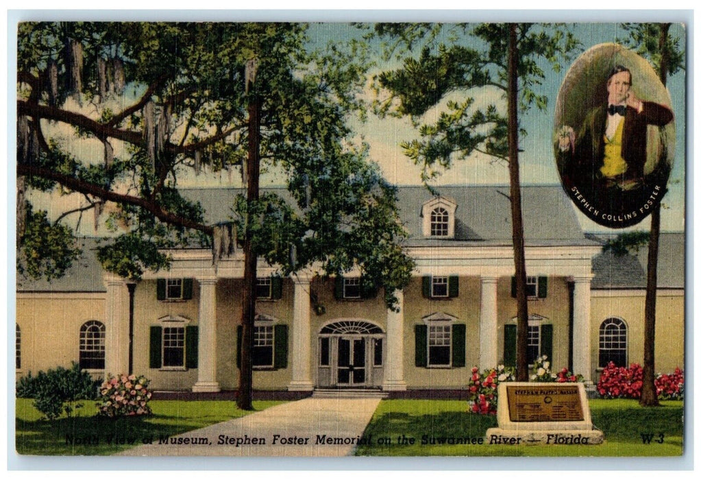 c1940 North View Museum Stephen Foster Memorial Suwanne River Florida Postcard