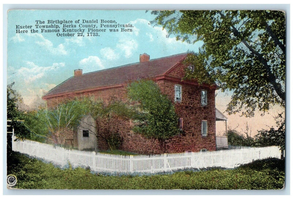 Birthplace Daniel Boone Exeter Township Berks County Pennsylvania