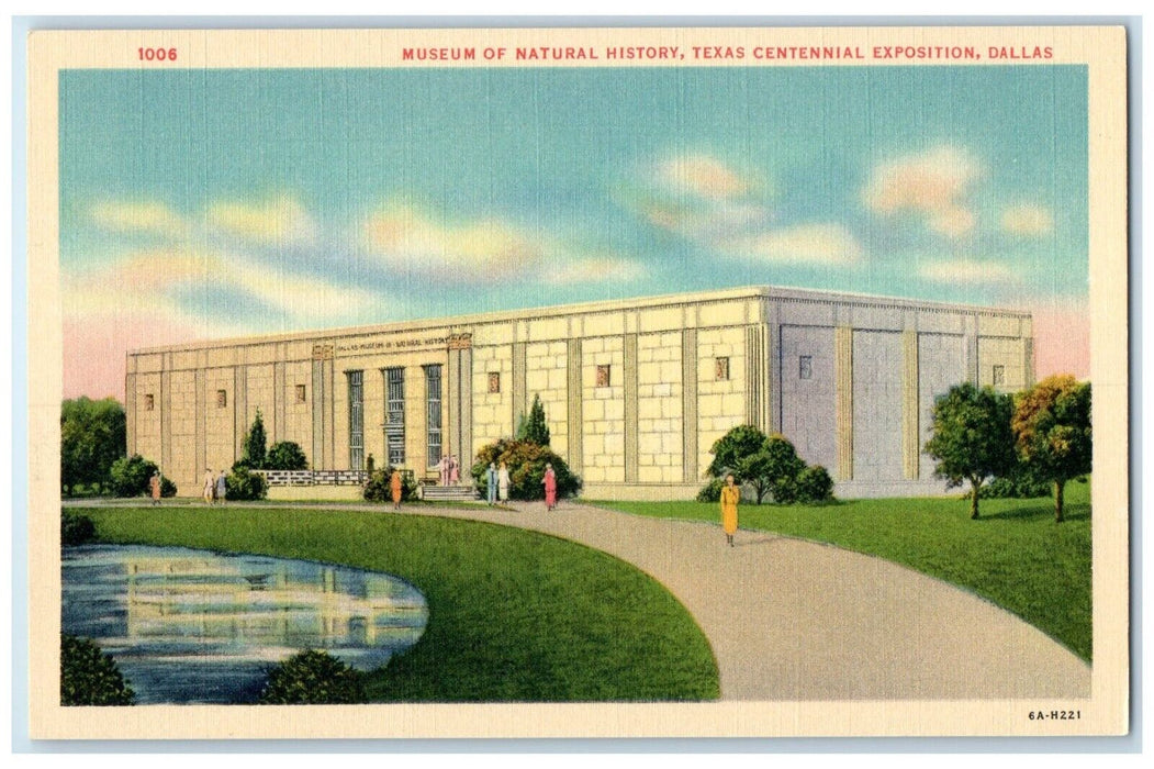 c1940 Museum Natural History Texas Centennial Exposition Dallas Vintage Postcard