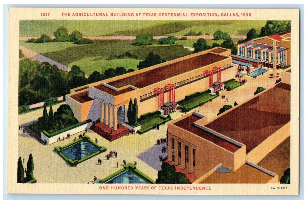 c1940 Agricultural Building Texas Centennial Exposition Dallas Vintage Postcard
