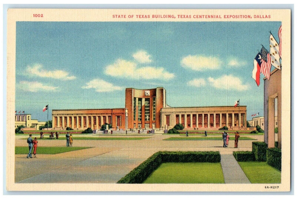 c1940 State Texas Commonwealth Building Centennial Exposition Dallas TX Postcard