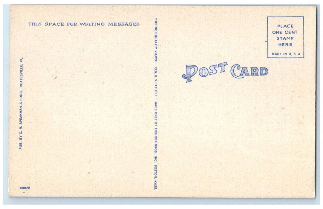 1940 Exterior Coatesville Hospital Building Coatesville Pennsylvania PA Postcard