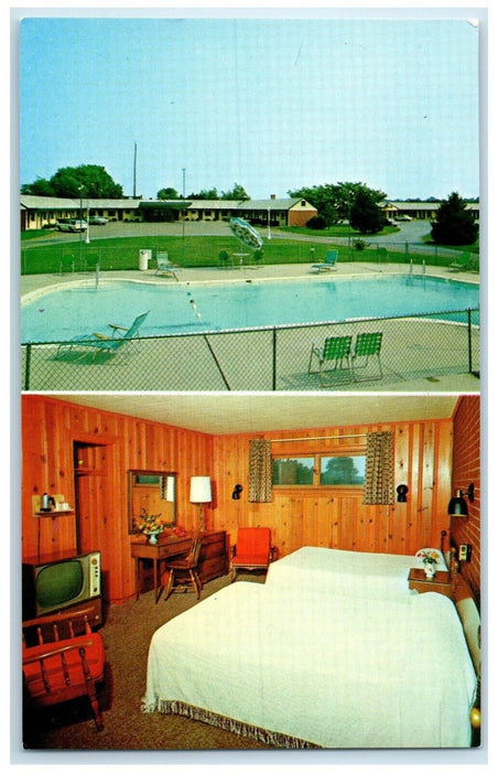c1960 Lord Salisbury Motel Brick Ranch Style Salisbury Maryland Vintage Postcard