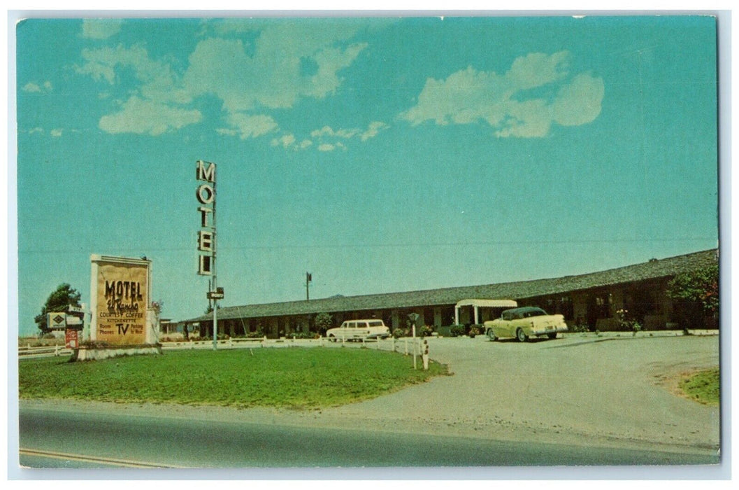 c1960 El Rancho Motel Salinas Road Pajaro Golf Watsonville California Postcard