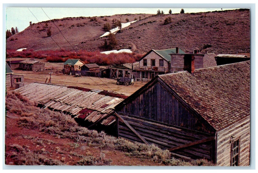 c1960 South Pass City Atlantic City Ghost Towns Mining Exterior Wyoming Postcard