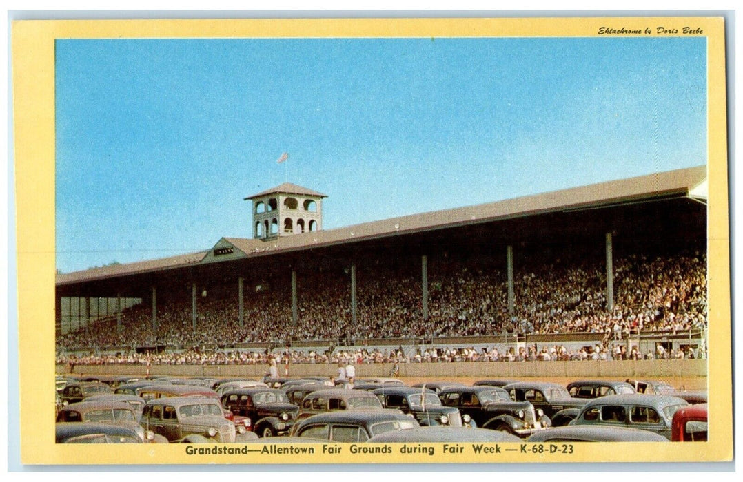 c1960 Grandstand Allentown Fair Grounds Fair Week Pennsylvania Unposted Postcard