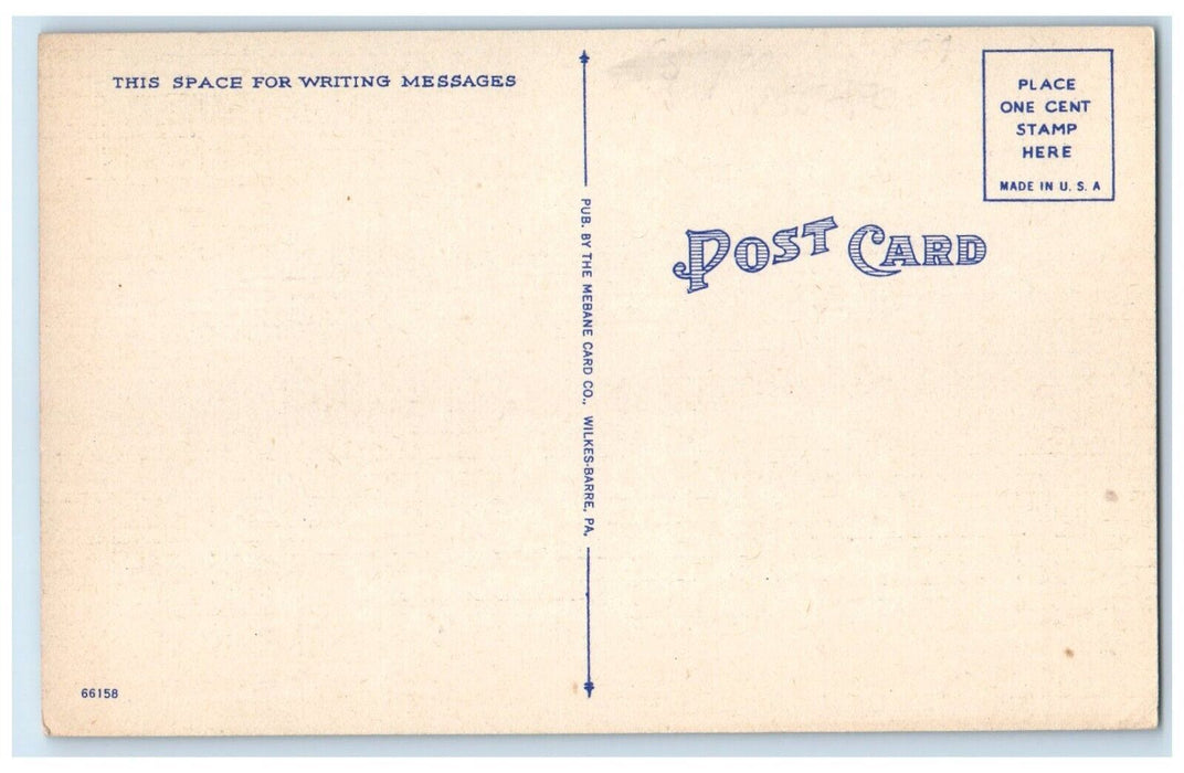 1940 Exterior View Moravian College Men Building Bethlehem Pennsylvania Postcard