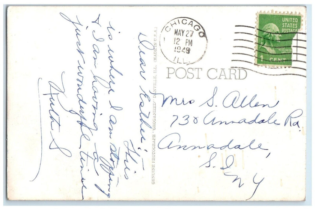 1948 Palmer House Exterior Building Chicago Illinois IL Vintage Antique Postcard