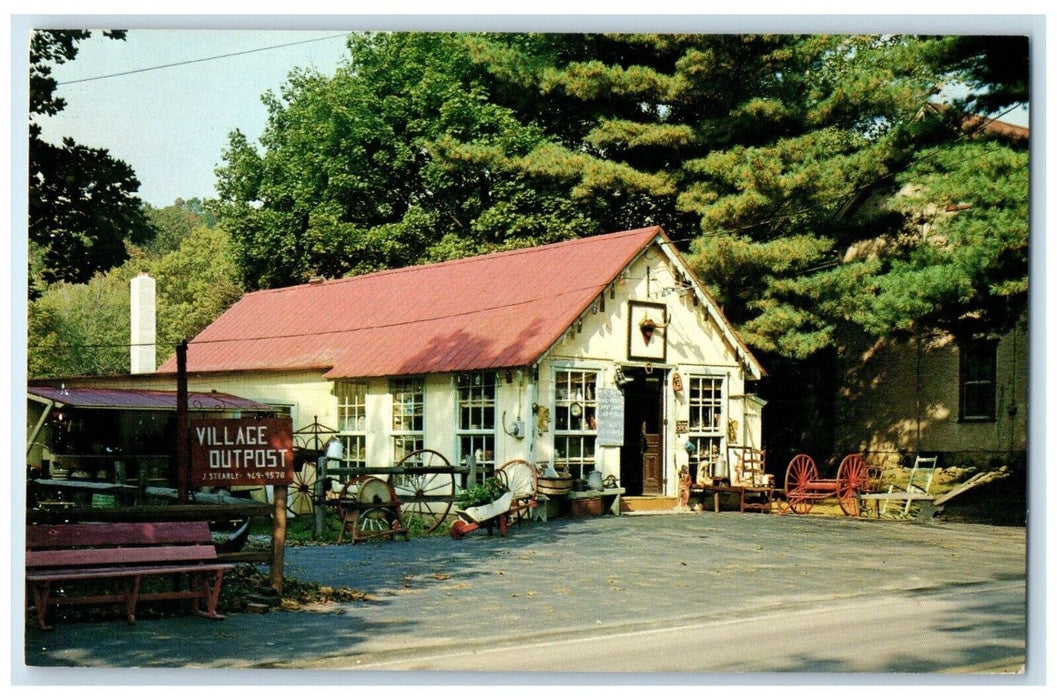 c1960 Village Outpost St Peter Road Knauertown Elverson Pennsylvania PA Postcard