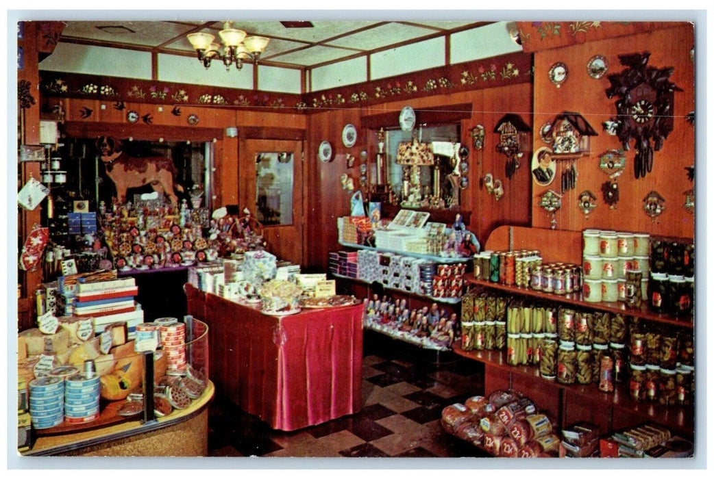 c1950's Alpine Alpa Cheese Chalet Store Coffee Shop Wilmot Ohio OH Postcard