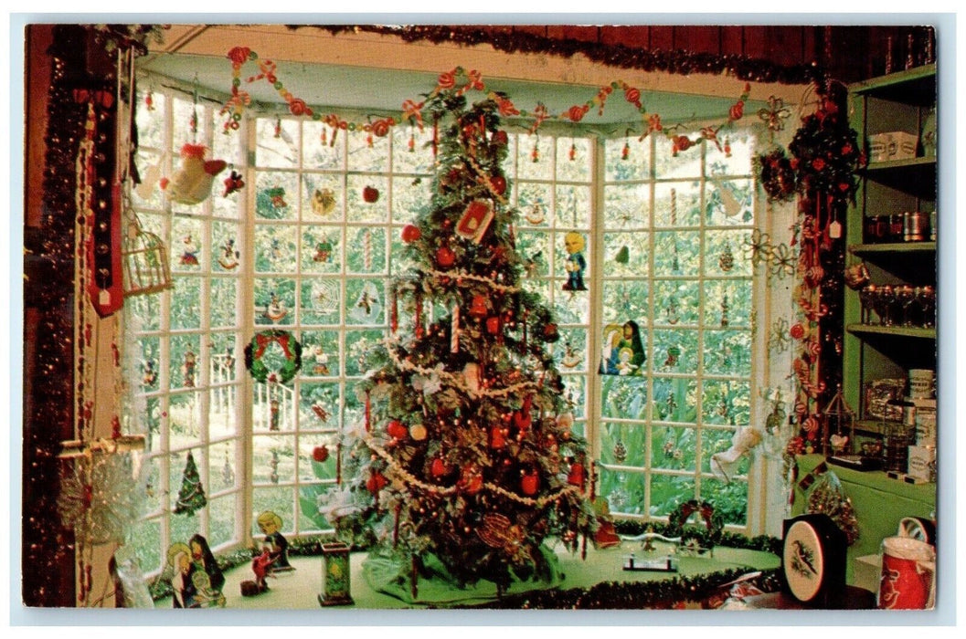 1985 Roger's Christmas House & Village Interior Brooksville Florida FL Postcard