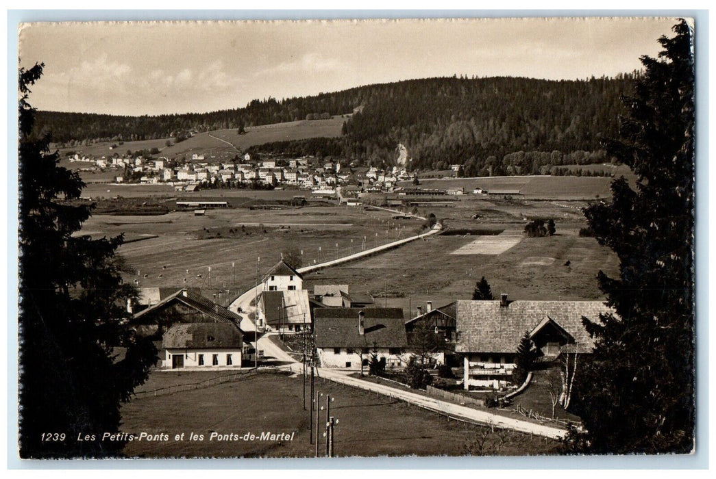 1948 Les Petits-Ponts Les Ponts-de-Martel Switzerland RPPC Photo Postcard