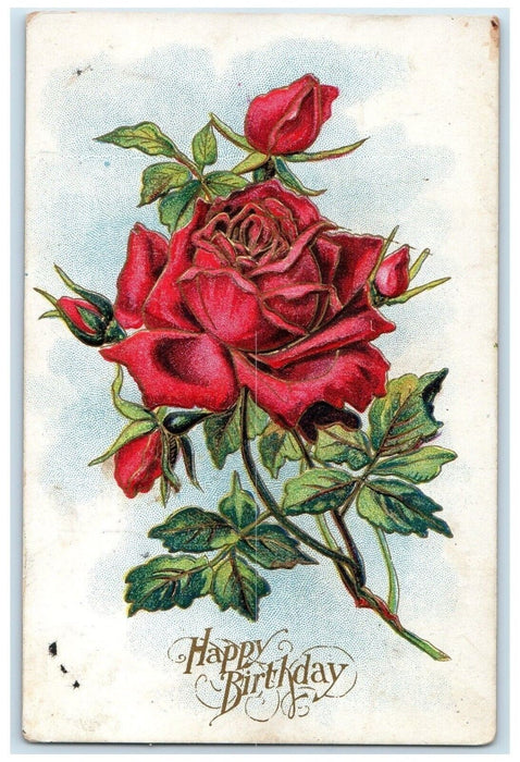 1910 Hawick Minnesota MN To Hawick DPO 1887-1991 Doane Cancel Birthday Postcard